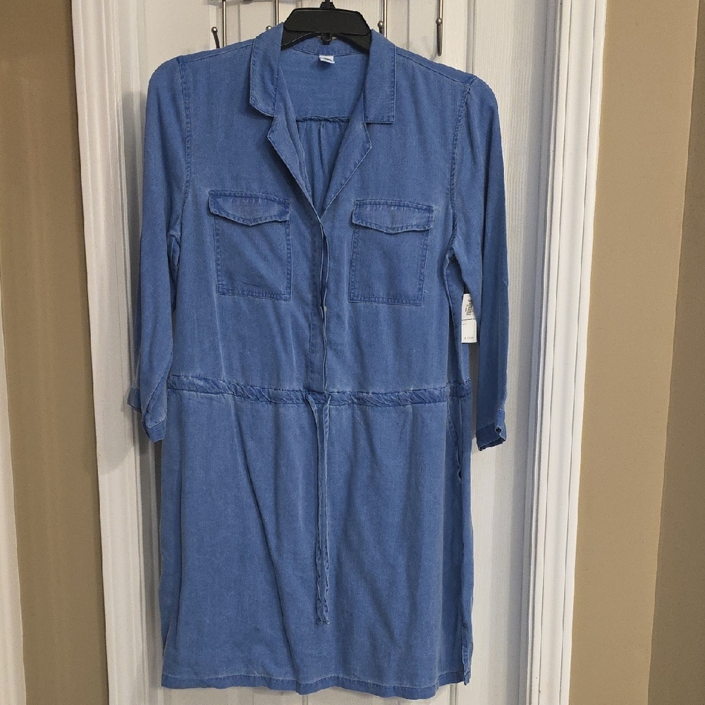 Old Navy Long Sleeve Denim Dress
